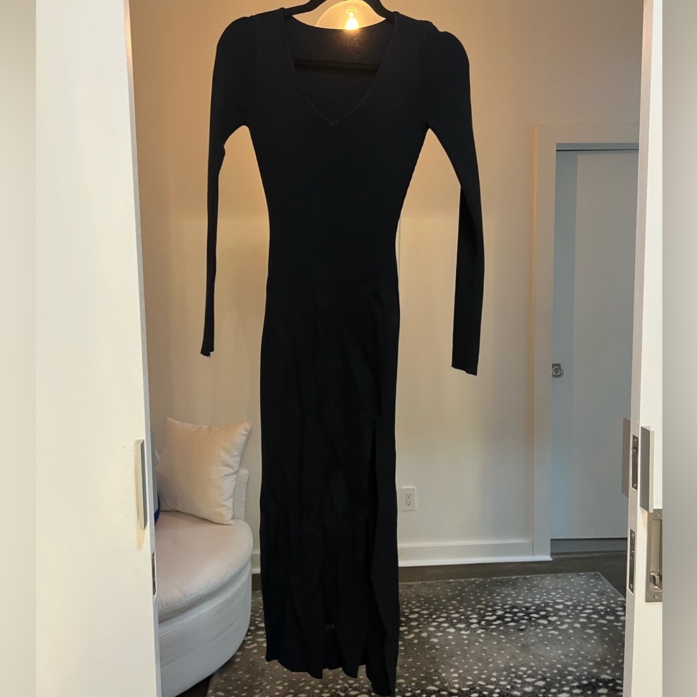 Black Maxi sweater dress